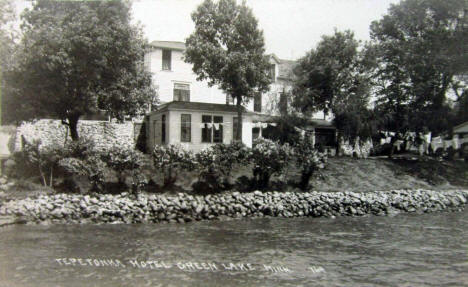 Tepetonka Hotel on Green Lake, Spicer Minnesota, 1910's