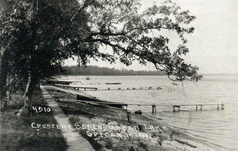 Crescent Beach on Green Lake, Spicer Minnesota, 1924