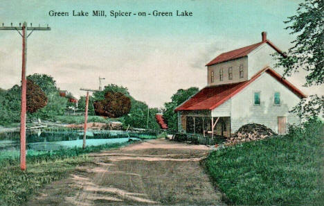 Green Lake Mill, Spicer Minnesota, 1911
