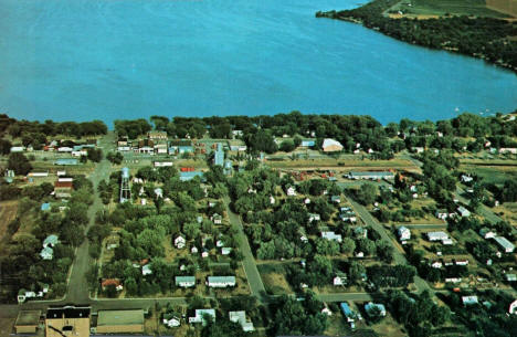 Aerial view, Spicer Minnesota, 1960's