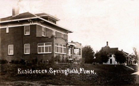 Residences, Springfield Minnesota, 1920