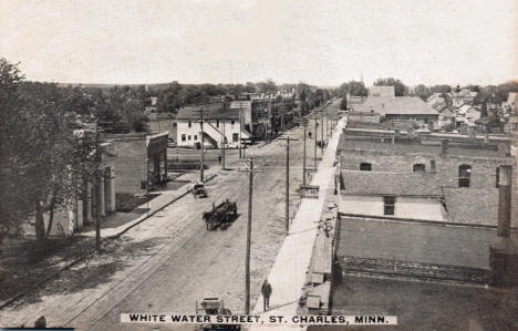 White Water Street, St. Charles Minnesota, 1909