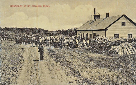 Creamery at St. Hilaire Minnesota, 1910
