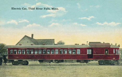 Electric Car, Thief River Falls Minnesota, 1909