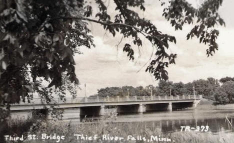 Third Street Bridge, Thief River Falls Minnesota, 1950's