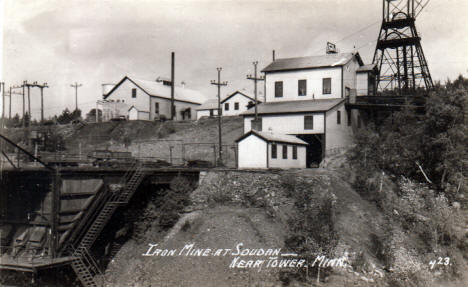 Iron Mine at Soudan, near Tower Minnesota, 1940's