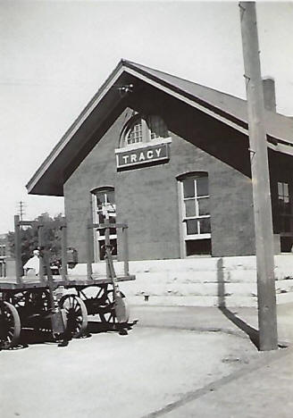 Chicago & Northwestern Railroad Depot, Tracy Minnesota, 1937