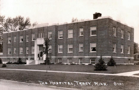 The Hospital, Tracy Minnesota, 1930's