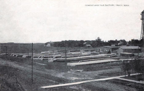 Cement and Tile Factory, Tracy Minnesota, 1910's