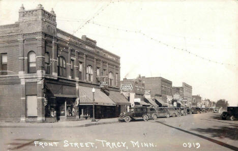 Front Street, Tracy Minnesota, 1938