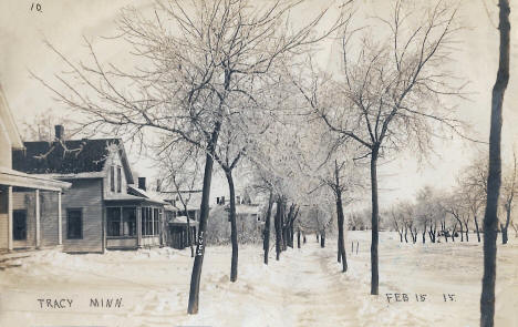 Winter scene, Tracy Minnesota, 1915