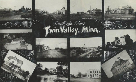 Multiple scenes, Twin Valley Minnesota, 1909