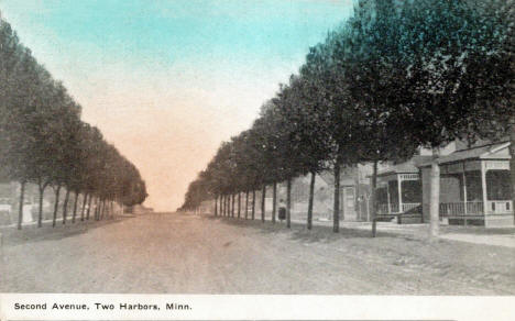 2nd Avenue, Two Harbors Minnesota, 1909