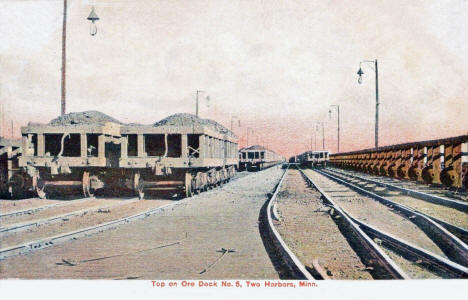 Top on Ore Dock No. 6, Two Harbors Minnesota, 1908