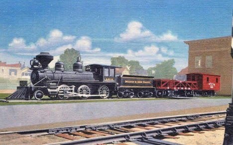 Memorial Engine "8 Spot" of the D&IRRR, Two Harbors Minnesota, 1940's