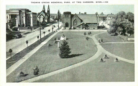 Thomas Owens Memorial Park, Two Harbors Minnesota, 1930's