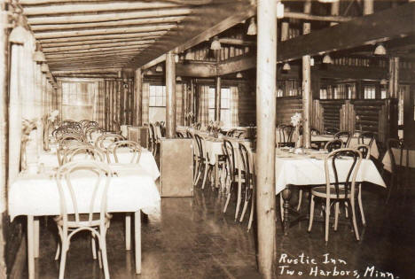 Interior, Rustic Inn, Two Harbors Minnesota, 1940's