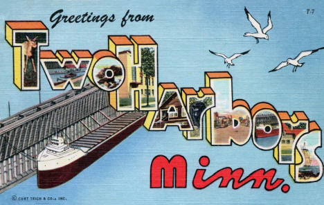 Greetings from Two Harbors Minnesota, 1949