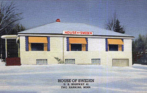 House of Sweden on Highway 61, Two Harbors Minnesota, 1940's