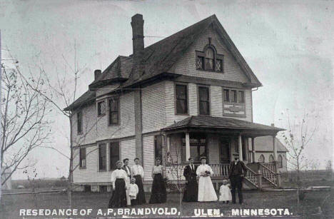Residence of AP Brandvold, Ulen Minnesota, 1906