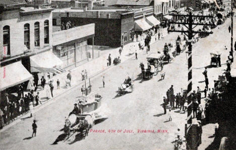 Independence Day Parade, Virginia Minnesota, 1908