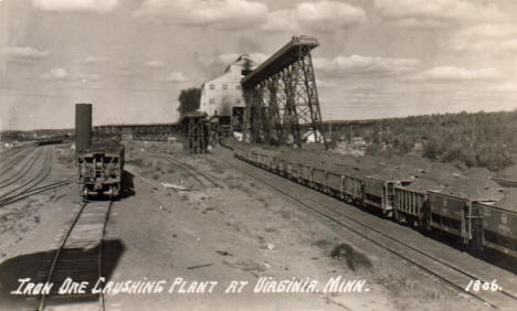 Iron Ore Crushing Plant, Virginia Minnesota, 1940's