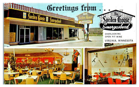 Sveden House Smorgasbord, Virginia Minnesota, 1960's