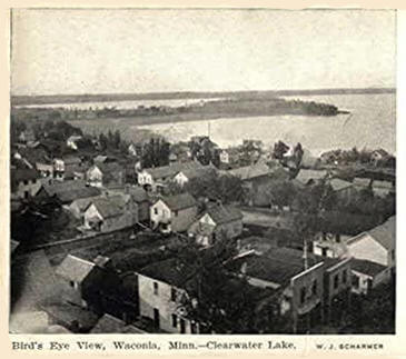 Birds eye view, Waconia Minnesota, 1905