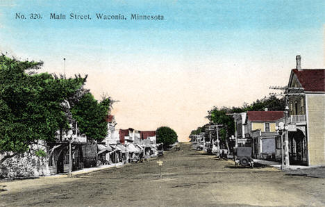Main Street, Waconia Minnesota, 1910
