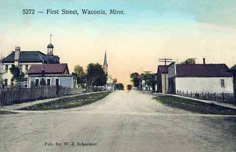 First Street, Waconia Minnesota, 1910