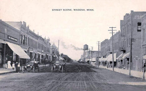 Street scene, Wadena Minnesota, 1910's