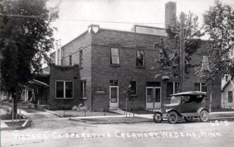 Wadena Cooperative Creamery, Wadena Minnesota, 1920's