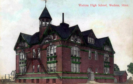 Wadena High School, Wadena Minnesota, 1907
