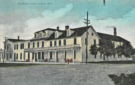 Merchants Hotel, Wadena Minnesota, 1910