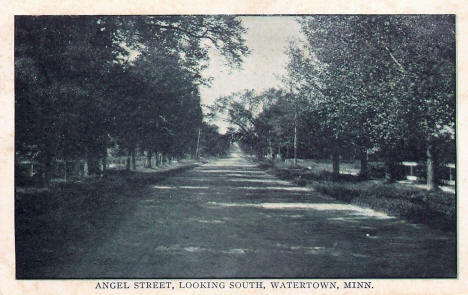 Angel Street looking south, Watertown Minnesota, 1913