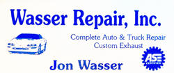 Wasser's Repair, Watertown Minnesota