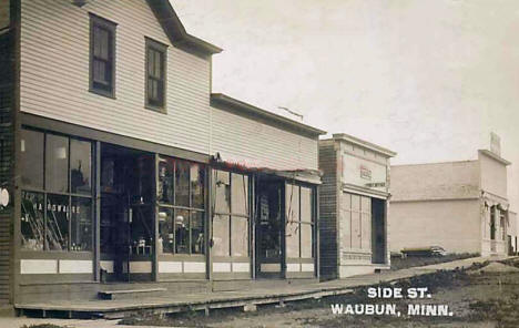 Side Street, Waubun Minnesota, 1910's