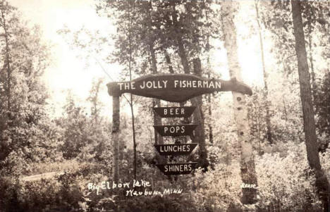 The Jolly Fisherman, Waubun Minnesota, 1940's