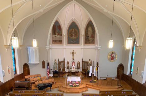 Interior, St. Mary's Catholic Church, Waverly Minnesota, 2017
