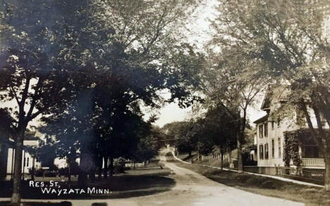 Residential street, Wayzata Minnesota, 1909
