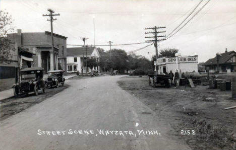 Street scene, Wayzata Minnesota, 1920's