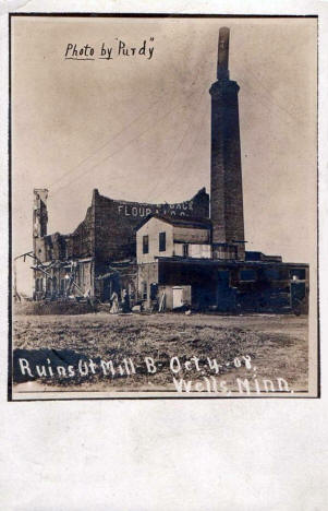 Ruins of Mill B, Wells Minnesota, 1908