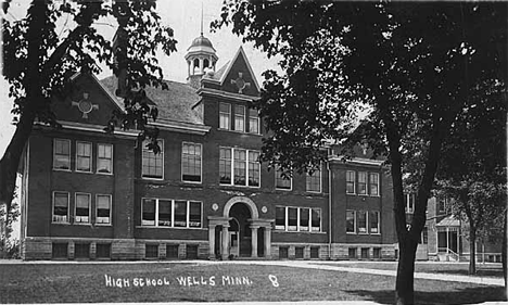 High School, Wells Minnesota, 1925