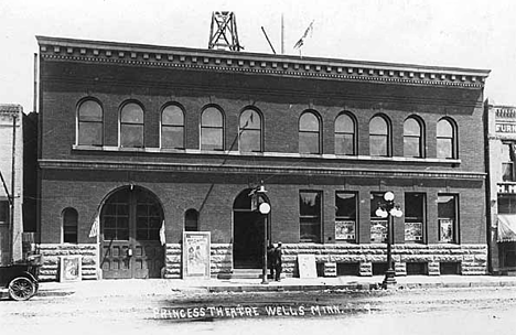 Princess Theatre, Wells Minnesota, 1914