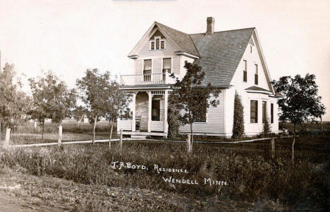 T. A. Boyd Residence, Wendell Minnesota, 1910's