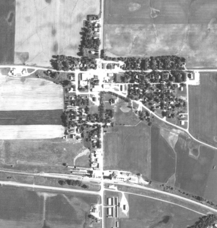 Aerial photo, Wendell Minnesota, 1965