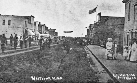 Parade, Westbrook Minnesota, 1918