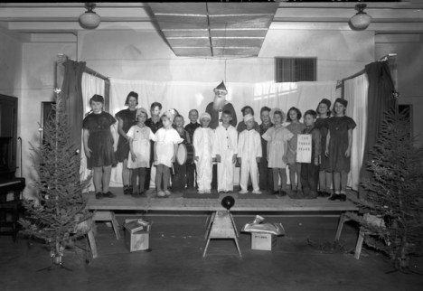 Christmas play at Westport School, Westport Minnesota, 1938