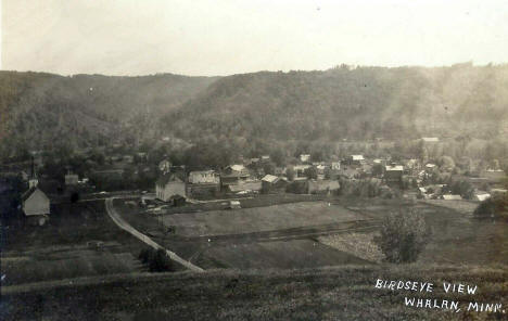 Birdseye view, Whalan Minnesota, 1910's