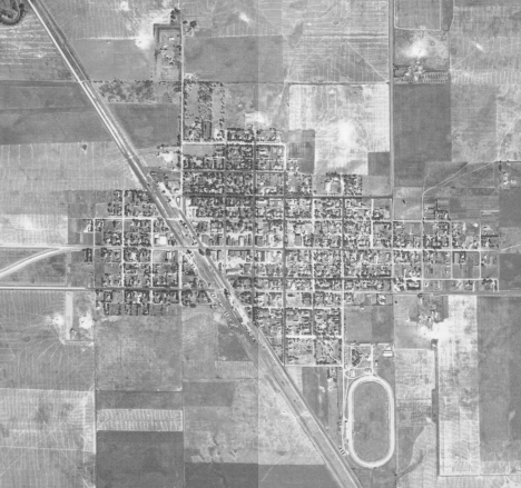 Aerial view, Wheaton Minnesota, 1938